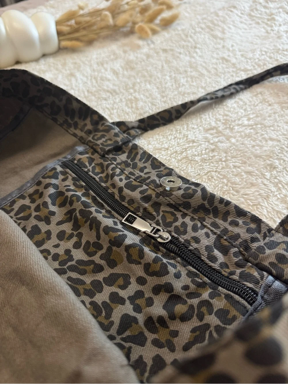 New Leopard Print Oversized Tote Shoulder Bag